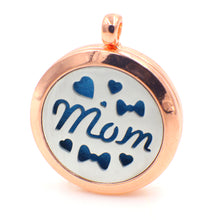 XX01 Stainless Steel Aromatherapy Diffuser "MOM"Locket Floating perfume loc