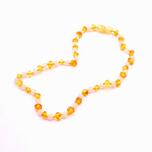 Ambar Teething Necklace with Quartz Beads Polished Honey Certified Natural