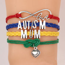 JINSE DF043 Infinity Love Autism Mom or Mum Grandma / Nana/ Aunt/Sister Awa