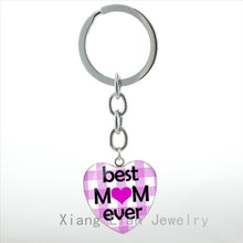 Classic Mother's Day gifts Best Mom Ever heart pendant keychain Christmas N
