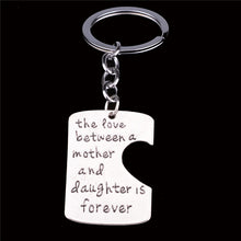 3PC Engraved Daddy Little Girl Mom Best Friend Love You Heart Keyrings Key