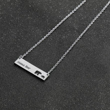 Mama Bear Necklaces Pendants Chain Silver Simple Necklace For Mother Mom Gi