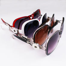 2017 New Fashion jewelry Sunglasses Women  Retro 18mm Snap Button Glasses S