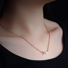 Romantic Crystal Heart Love Necklace Wife Gift Mom Best Friend Initial Chok