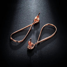 Fashion Water Drop Design Earring 2017 New Full Austria Crystal CZ Crystal