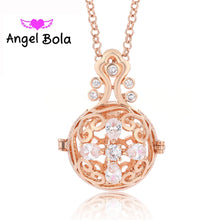Pryme New CZ 20.5mm Cage Necklaces For Women Engelsrufer Mexican Angel Bola