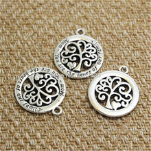 6pcs tree Charms silver tone mom you are the heart of our family Charms pen