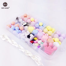 Let's Make candy color teether silicone beads DIY handmade mom jewelery cha