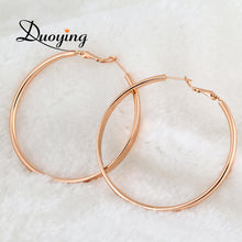 DUOYING New Sale Hoop Earrings Big Round Pedant Circle Earrings Minimalist