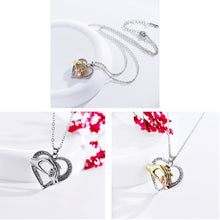 KUNIU 2017 New Arrival Hand Holding Love Heart Pendant Necklace Rose Gold M