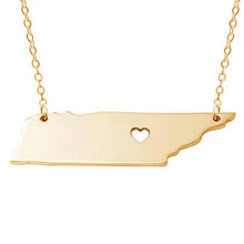 I heart Tennessee Necklace   Tennessee Pendant   State charm Cute Simple pe