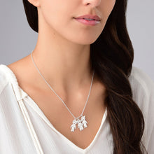 Mom Jewelry   Mother's Necklace with Engraved Children Charms   Ro Personal