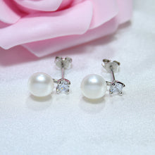 YIKALAISI 2017 100% natural freshwater pearl stud earrings 925 sterling sil