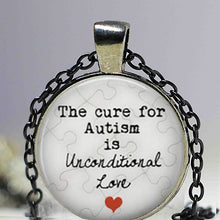 Newest statement necklace pendant Autism My Child is Autistic Superhero Aut