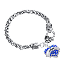 Skyrim MOM bracelet femme zinc alloy rhodium plated crystal women jewelry b