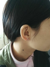 Free Shipping Letters LOVE MOM Yiwu Brand Jewelry Heart Stud Earrings Rose