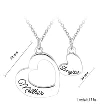 QIHE JEWELRY 1 Set Love Between Mother And Daughter Heart Shaped Love Heart
