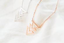 yiustar  Triangle Pendant Necklace Triskelion Pendant Dainty Geometric Chri