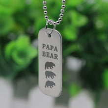 Mama Bear Necklace Mom Gifts Mothers Day Papa Bear Necklace Father Gift  Fa
