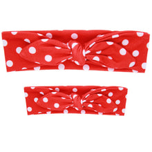 LNRRABC 2Pcs/Set Mom Fashion Baby Rabbit Ears Headband Stretch Bowknot Hair