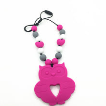 BPA free silicone Teething necklace for mom and baby, made of safe chew foo