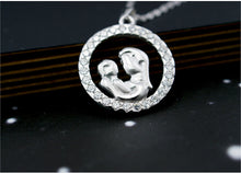 Wholesale 100% Real Pure 925 Sterling Silver Mother hold Baby Pendant Gift