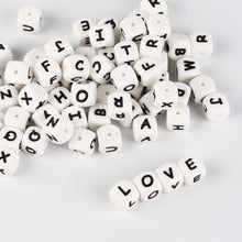 200pc Alphabet Silicone Teething Beads with Letters Mom & Kids DIY Stylish