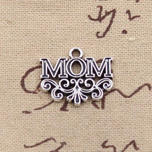 10pcs Charms mom flower 18*22mm Tibetan Silver Pendant Findings Accessories
