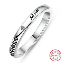 925 Sterling Silver Stackable Heart ,Crown ,Selfless Mom Ring Women Silver