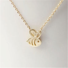 Cute Tiny Bumble Bee Charm Necklace Pendant Collares Jewelry Gifts For Wome