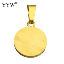YYW Women Mom Baby Gold color Stainless Steel Pendants Ladies Jewelry White