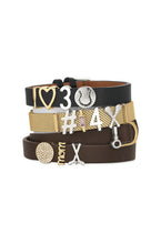 Vinnie Design Jewelry Mom Slide Charms fit on Keeper Bracelet Keys for Leat