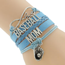 Infinity Love BASEBALL MOM Team sports Bracelet Customize Wristband friends