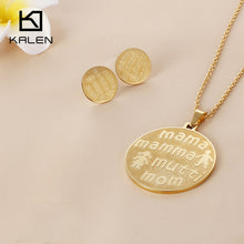 Kalen Fashion Cheap Jewelry China Gold Color Stainless Steel Letter Mom & C
