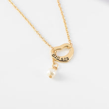 2017 Fashion Jewelry For Mom Silver Color Big Sis Letter Print Lil Sis Hear