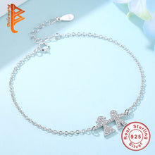 BELAWANG New Mom Daughter Bracelet 925 Sterling Silver Link Chain Bracelets