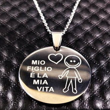 2017 Family Boy Necklace Choker For Women Mom Dad Collar Stainless Steel Ch
