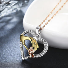2017 Mom Necklace Baby Heart Pendant  Mother Daughter Son Child Family Love