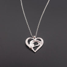 2 Colors Gold Silver Mom Baby Hand in Hand Heart Necklaces & Pendants Mothe
