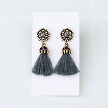 hzew NEW christmas earring Rhinestone Long Tassel Dangle Earrings for Women