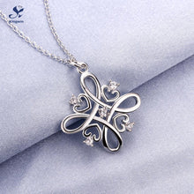 Latest design heart love pendant mom necklace for women 925 sterling silver