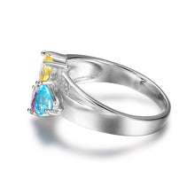 Mom Jewelry Gift Personalized Birthstone Family Rings 925 Sterling Silver C