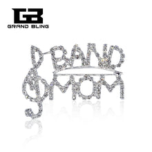 Rhinestone brooch pins for MOM gift , New  design BAND MOM brooch jewelry-i
