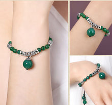 Pure Handmade Original Design Ethnic Green Bracelet Vintage Jewelry Chinese