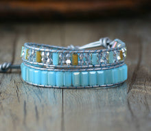 Wrap Bracelets for women Bling Crystal 2 Strands Leather Wrap Bracelets Fun