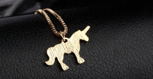 My little pony Necklaces unicorn Animal horse Necklace anime gold Silver Pl