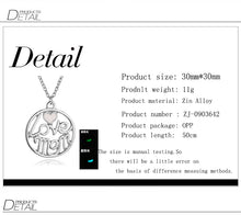Glow In the Dark Neckalce Hollow Round Love Mom Necklaces Pendants Mother's