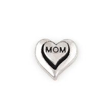 20pcs/lot Hot Sales wholesale Sliver Plated MOM Heart Charm Fit Glass Float