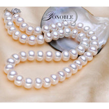 Freshwater real pearl necklace for women,wedding white natural pearl neckla