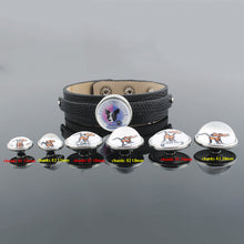 10pcs/lot 12mm&18mm&20mm Best MOM Snap Buttons Charms Print Glass Cabochon